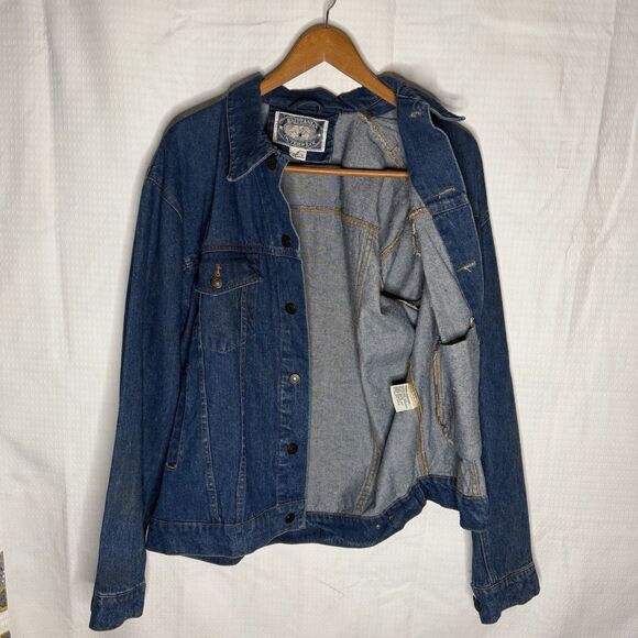 A&W Restraunt Las Vegas Convention 1996 Denim Jacket Brittania Outerwear RARE - Picture 6 of 12